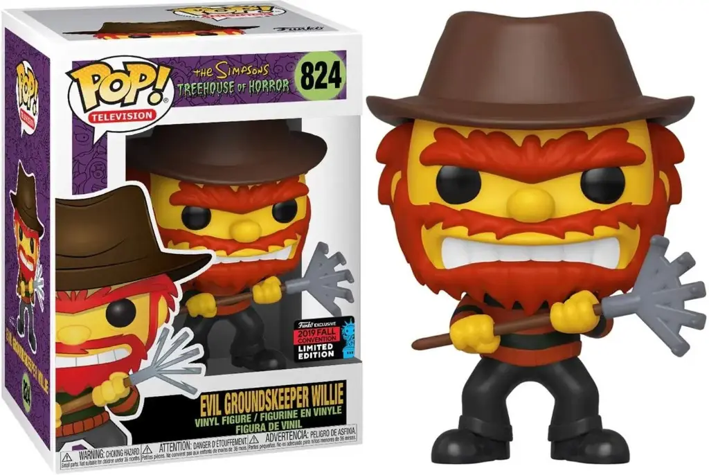 Funko Pop TV The Simpson Treehouse Of Horror Evil Groundskeeper Willie #824 Fall Convention 2019