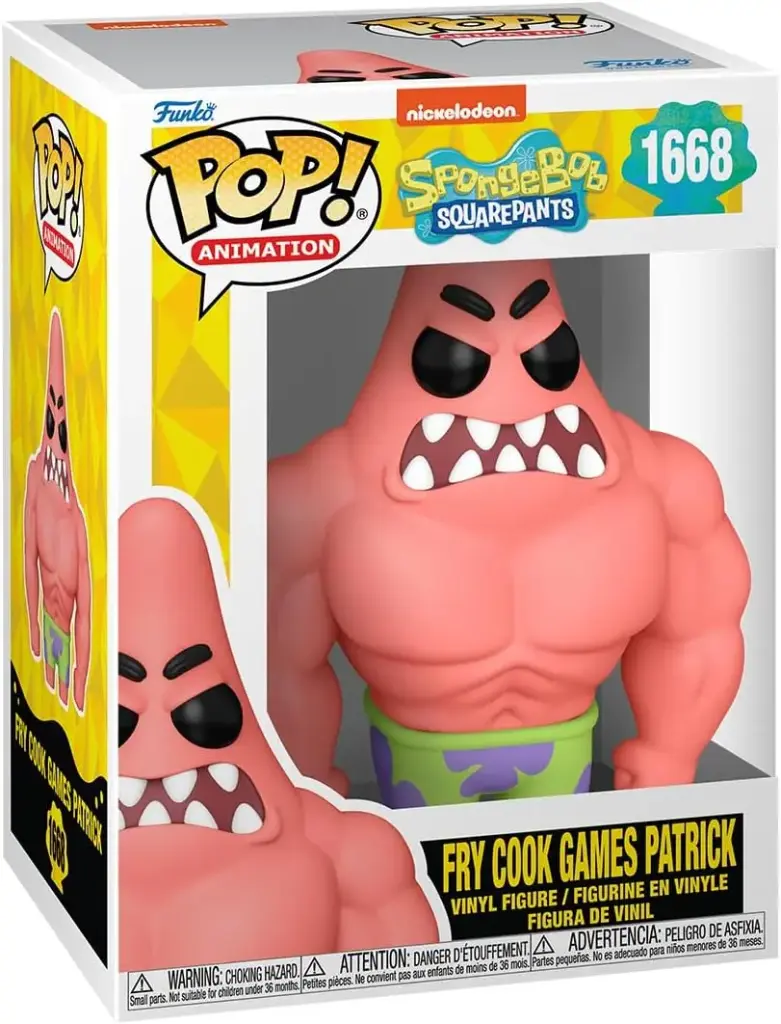Funko Pop Animation Spongebob Squarepants Fry Cook Games Patrick #1668