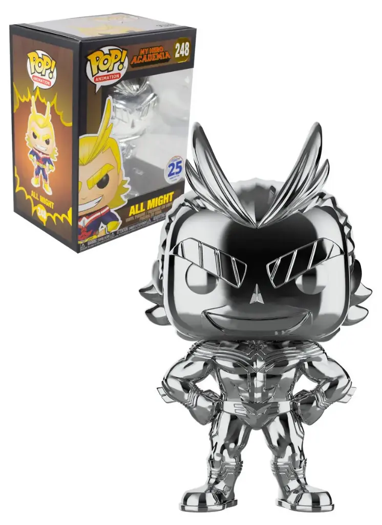 Funko Pop Animation My Hero Academia All Might #248 25 Years Of Fun Metallic