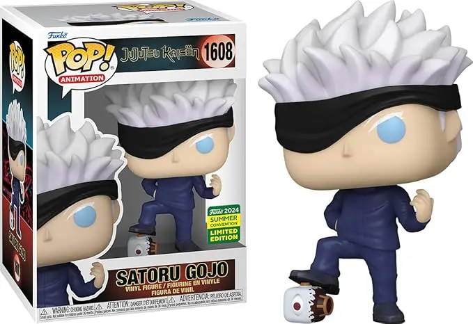 Funko Pop Animation Jujutsu Kaisen Satoru Gojo #1608 Summer Convention 2024 Exclusive