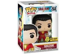 Funko Pop Heroes Shazam #260 Glow in the Dark Hot Topic Exclusive