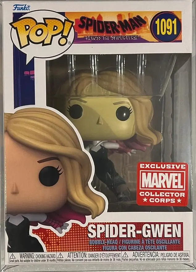 Funko Pop Spider Man Across The Spider Verse Spider Gwen #1091 Exclusive Marvel Collector Corps