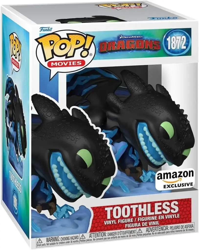 Funko Pop Movies DreamWorks Toothless #1872 Amazon Exclusive 