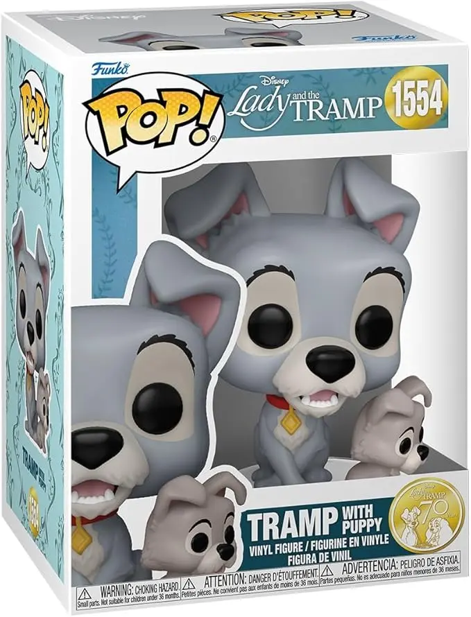 Funko Pop Lady and Tramp Disney Tramp with Puppy #1554