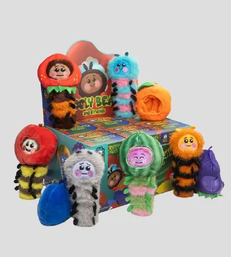 Kaleidos Creative Wooly Bear & Friends Fuzzy Plush
