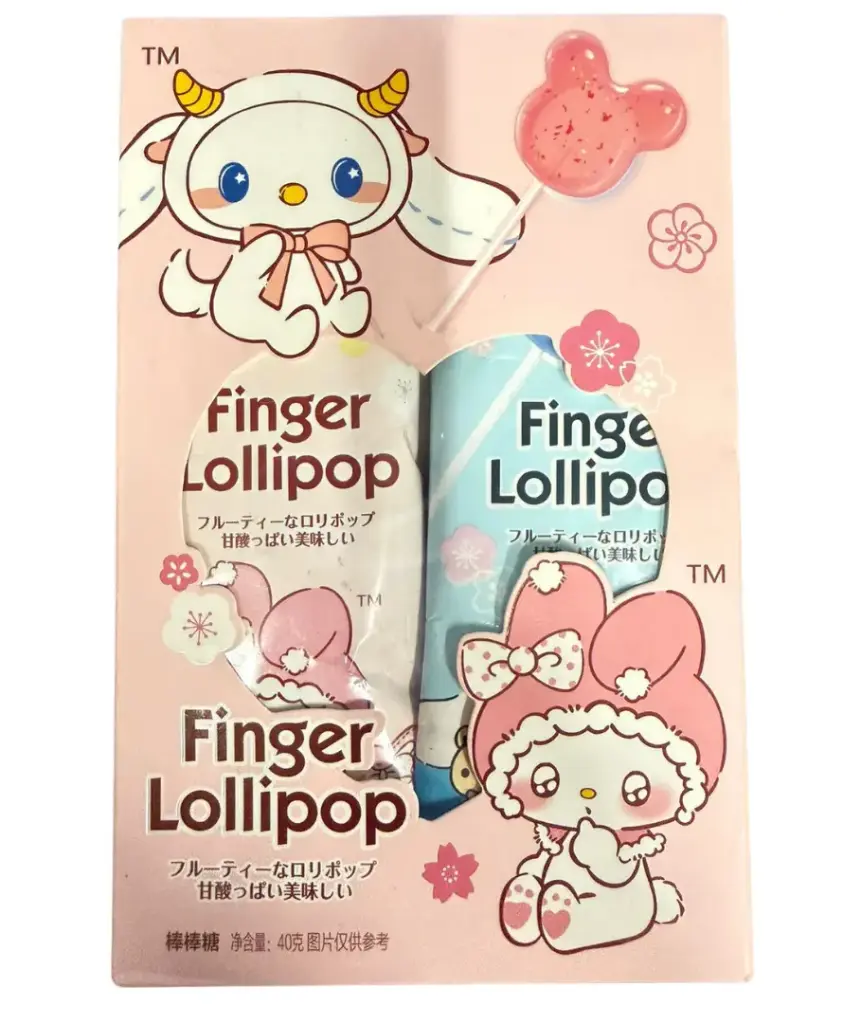 Finger Lollipop Pink Box