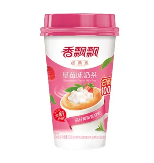 Xiang Piao Piao Té con leche Instantáneo sabor Fresa