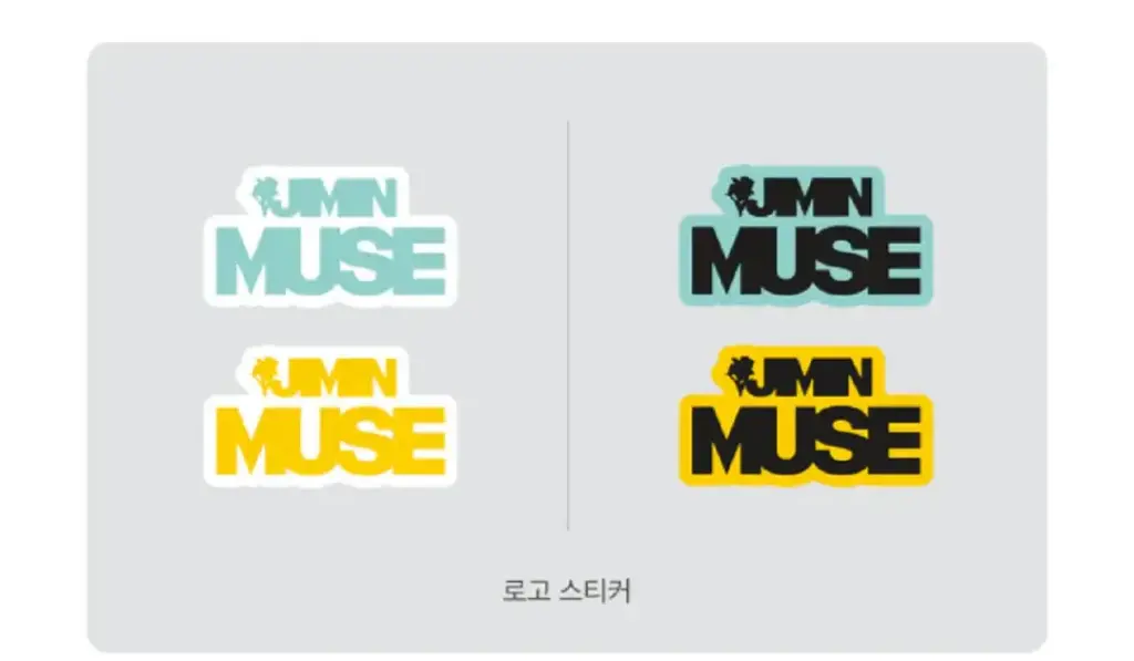 Jimin Muse Stickers Doble Oficial Weverse