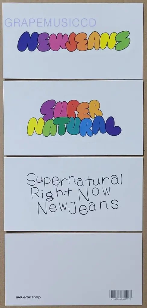 Sticker New Jeans Supernatural POB Weverse