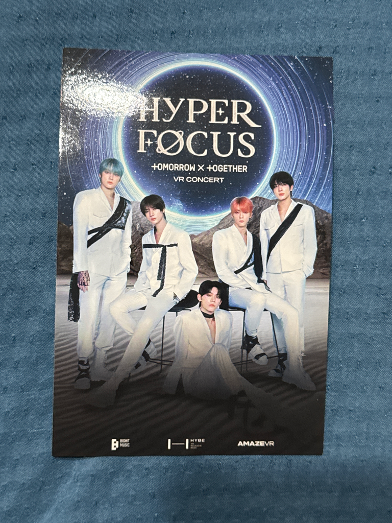 Postcard Ofical TXT VR Concierto