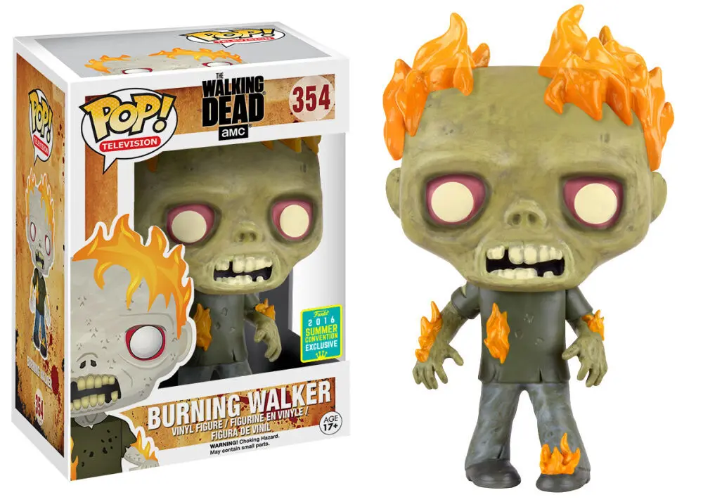 Funko Pop Television The Walking Dead Burning Walker 2016 SDCC #354