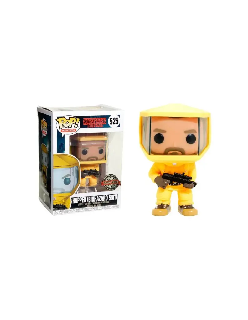 FUNKO STRANGER THINGS - Hopper con Traje Biohazard Exclusivo HOT TOPIC #525