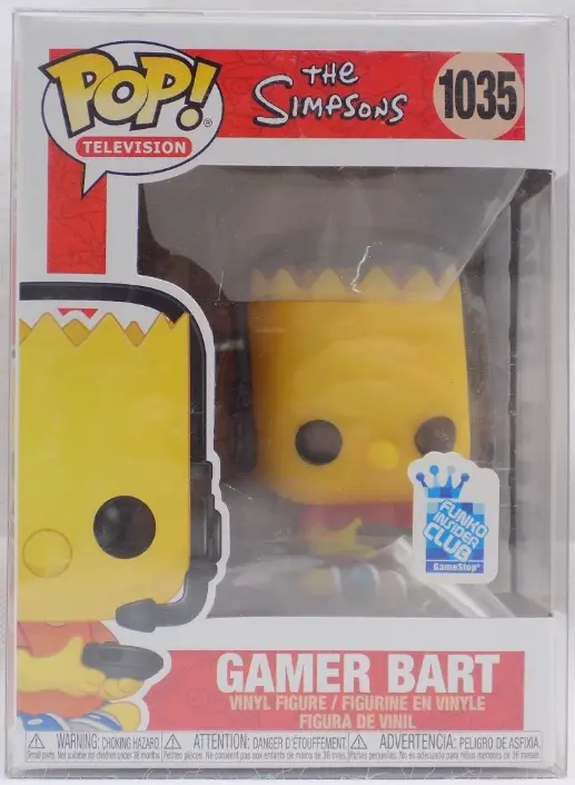 FUNKO THE SIMPSON Gamer Bart #1035 Exclusivo