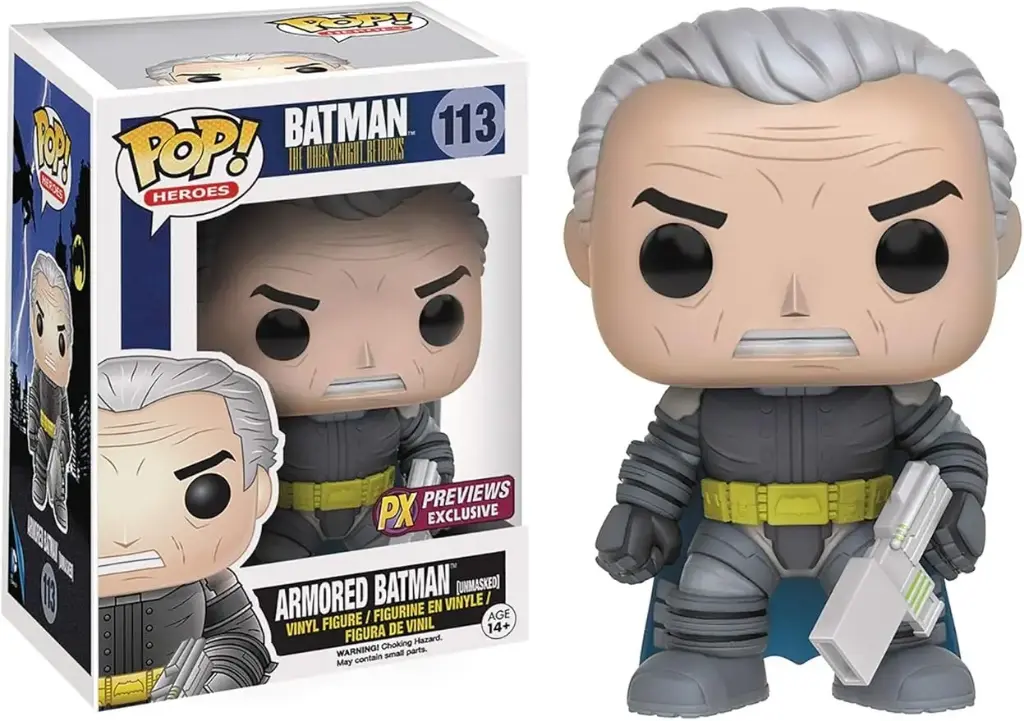  Funko Pop  DC Heroes: The Dark Knight Returns Unmasked Blindado #113