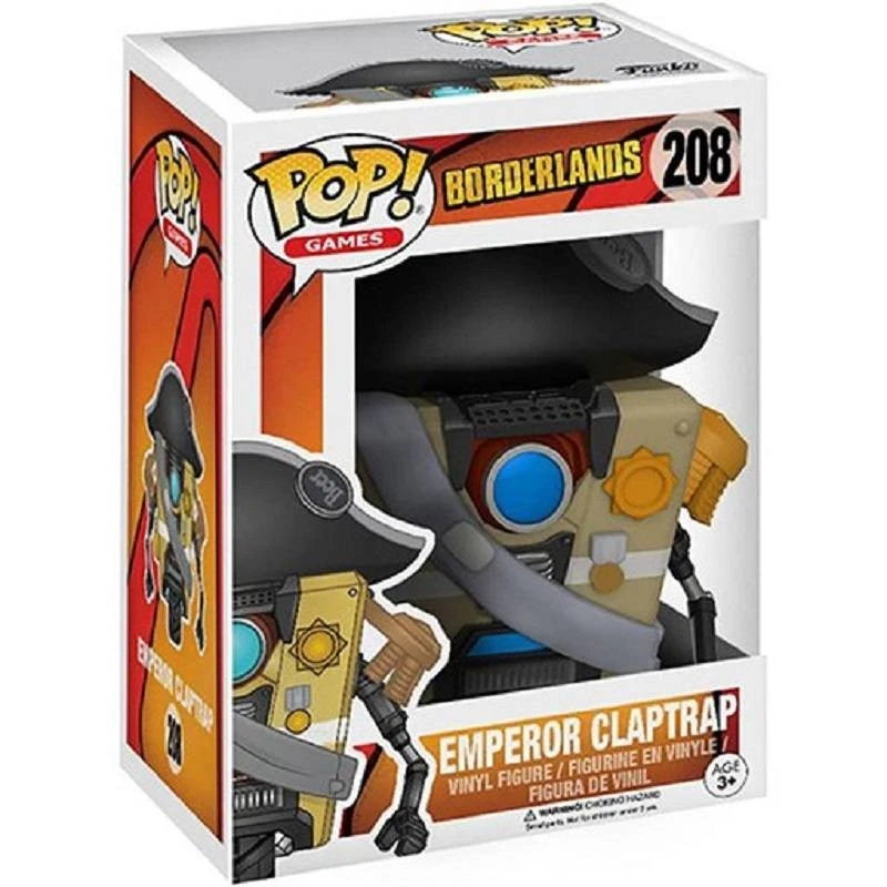 Funko Pop GAMES Borderlands Emperor Claptrap #208