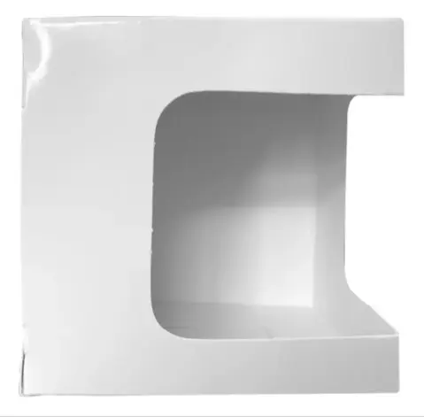 Caja para sublimar blanca con ventanilla para taza