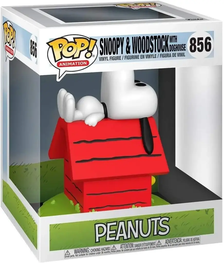 Funko Pop Television Peanuts Snoopy & Woodstock with Doghouse #856