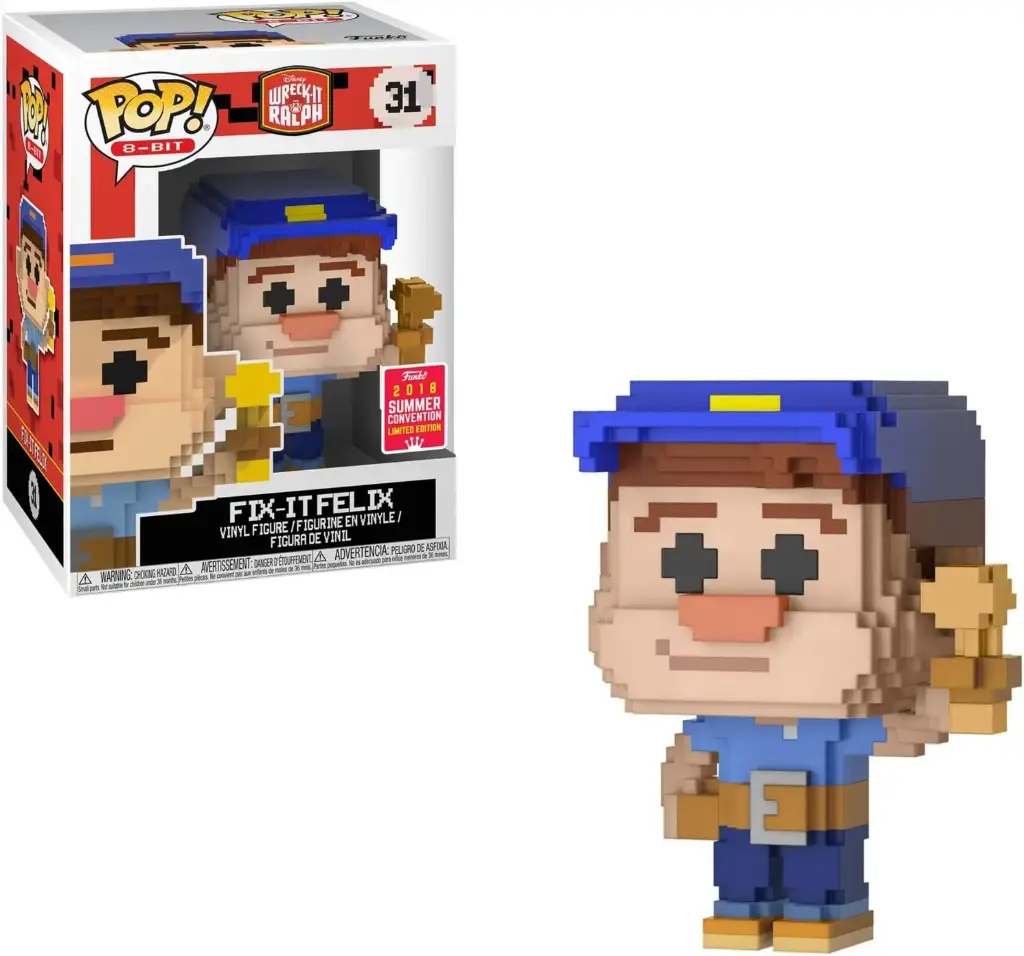 Funko Pop 8-Bit Wreck it Ralph Fix it Felix #31 (2018 Summer Convention Exclusive)