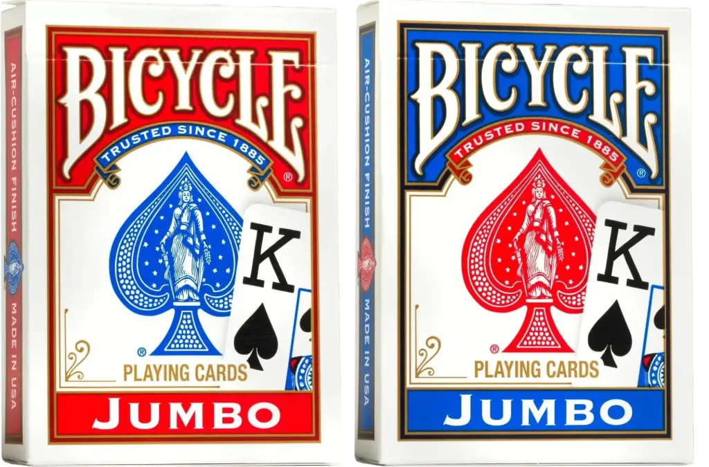Bicycle Poker Baraja de cartas Tamaño Jumbo