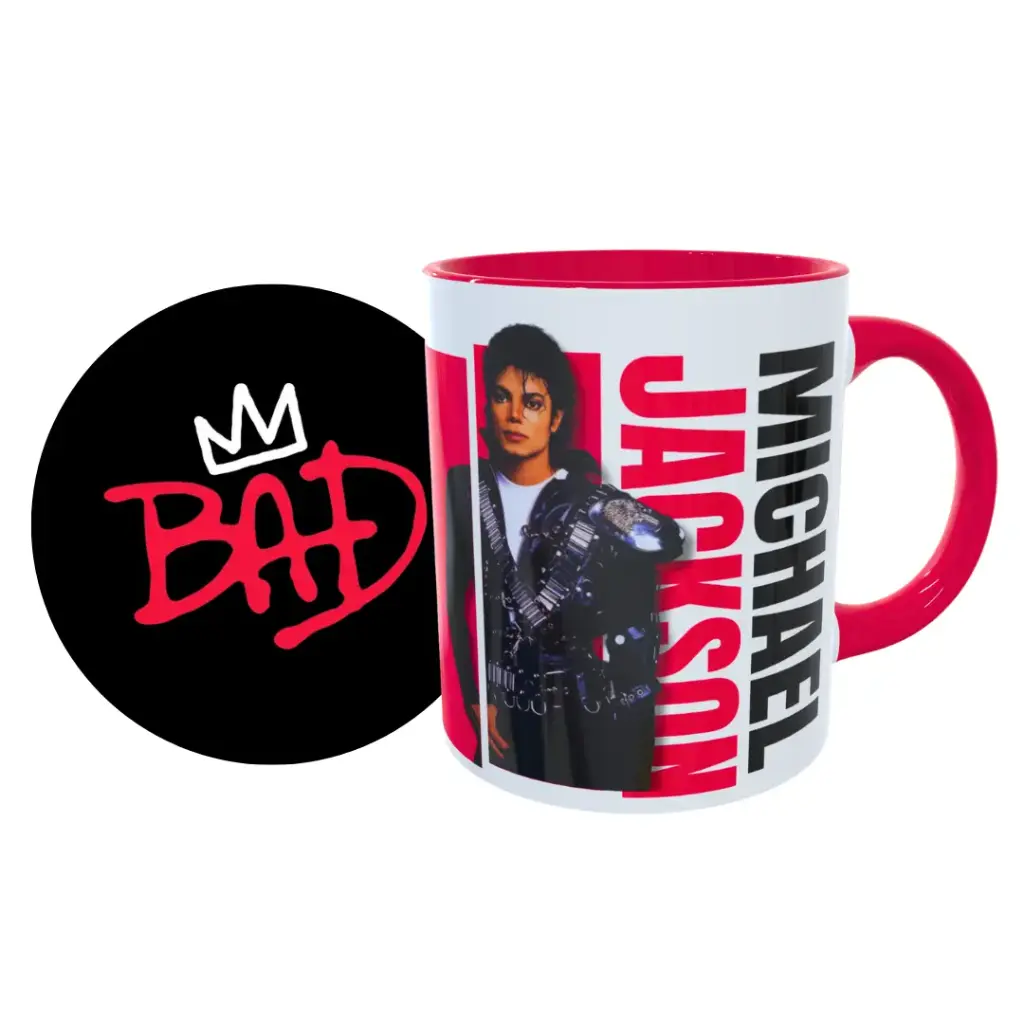 Choko Toys Michael Jackson BAD Taza + Portavaso