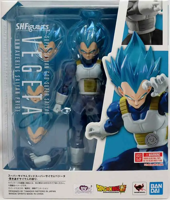 Tamashii SH Figuarts Super Saiyan God Super Saiyan Vegeta Unwavering Saiyan Pride
