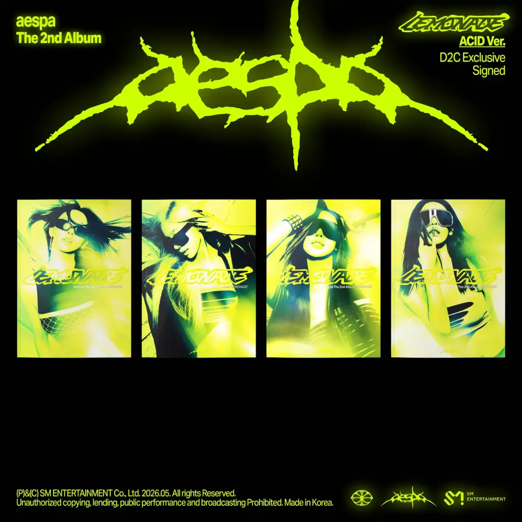 AESPA LEMONADE (ACID VER.) ALBUM FIRMADO