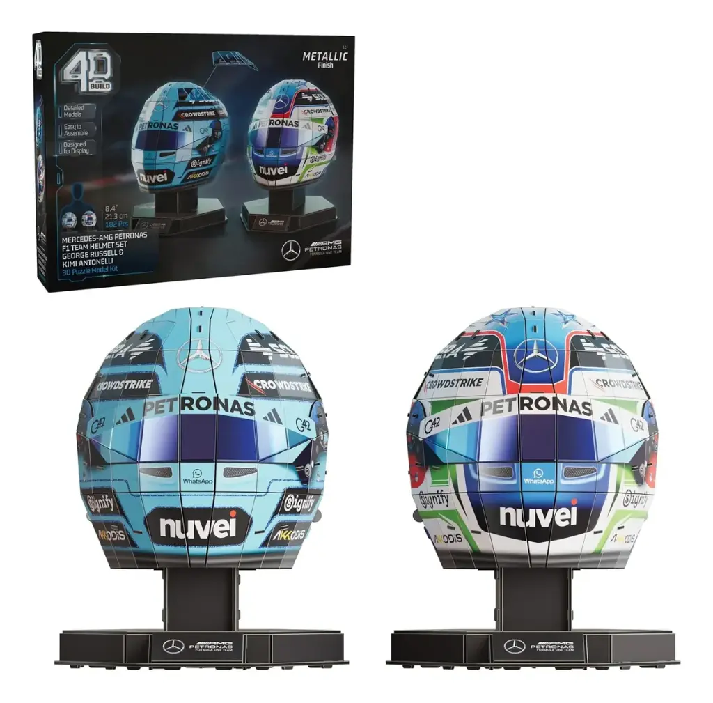 4D Build Mercedez AMG Rompecabezas Casco Formula 1