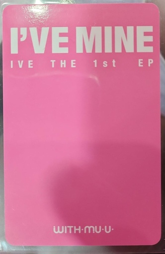Photocard Ive Ive Mine Withmuu