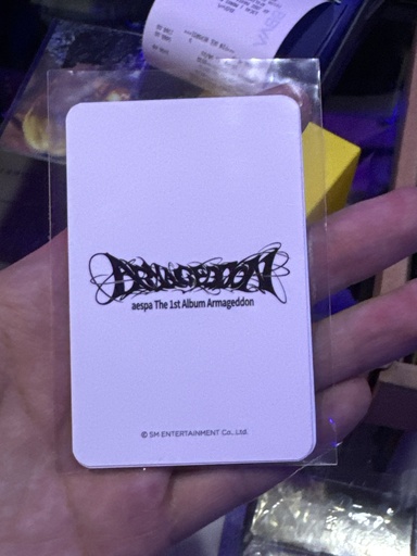 Photocard Aespa Armageddon Oficial (MAKESTAR, WITHMUU)