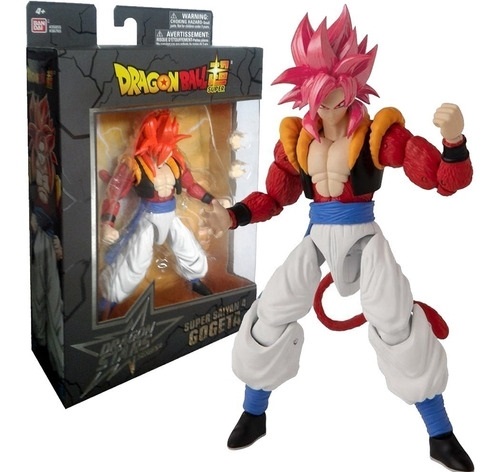 Bandai Dragon Ball Dragon Stars Series Super Saiyan 4 Gogeta Figura de acción  6.5in