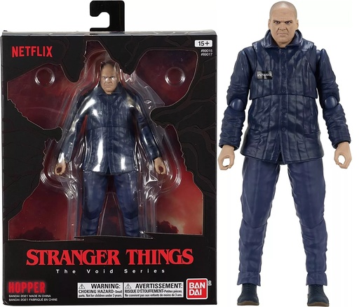 Bandai Stranger Things Hopper Figura de colección de Hawkins 6in