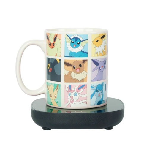 Uncanny Brands Pokémon Eevee Comic Taza de café con calentador eléctrico MW1-POK-EEV