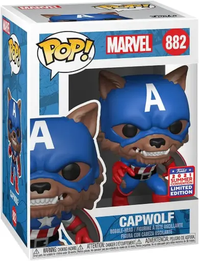 Funko Pop! Marvel Year of The Shield Capwolf # 882 2021 Limited Edition