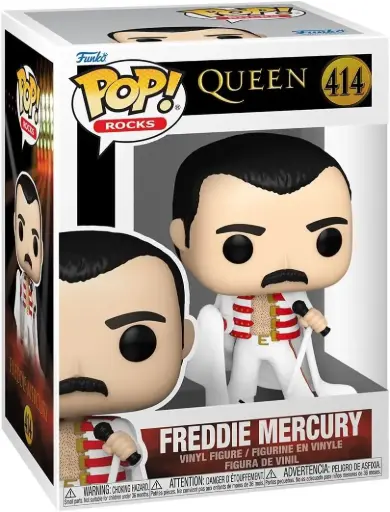 Funko Pop Rocks Queen Freddie Mercury Cape White #414