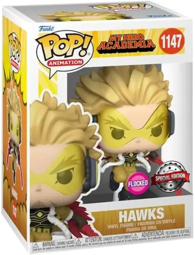 Funko Pop Animation My Hero Academia Hawks #1147 Special Edition Flocked