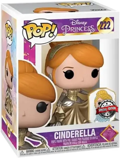 Funko Pop Disney Princess Cinderella with Pin Metallica #222