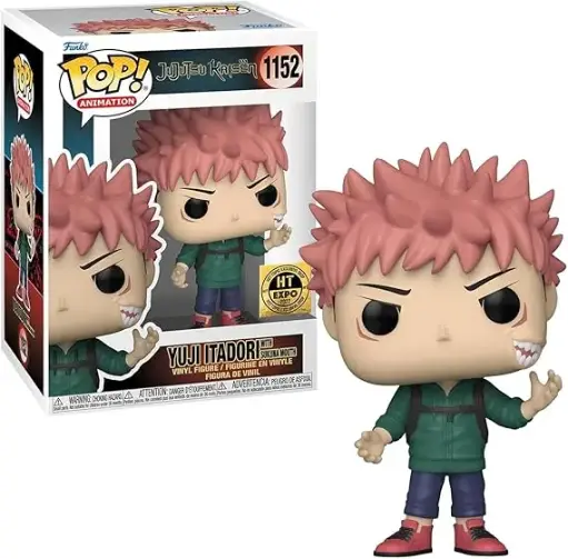Funko Pop Animation Jujutsu Kaisen Yuji Itadori with Sukuna mouth #1152 Special Edition