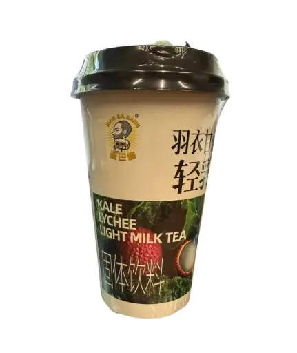 Man Ba Bang Té con leche Instantáneo sabor Kale Lychee