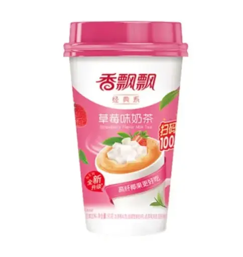 Xiang Piao Piao Té con leche Instantáneo sabor Fresa