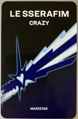 Photocard Le Sserafim Crazy POB Oficial