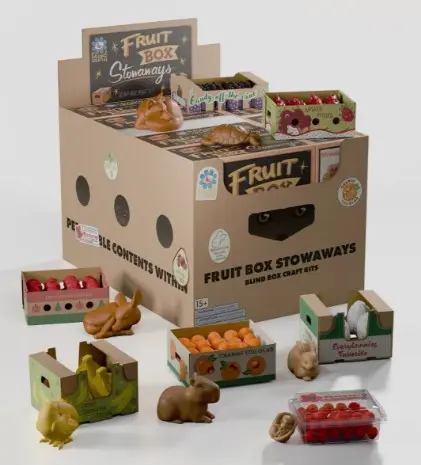 Kaleidos Creative Fruit Box Stowaways Blind Box Craft Kit