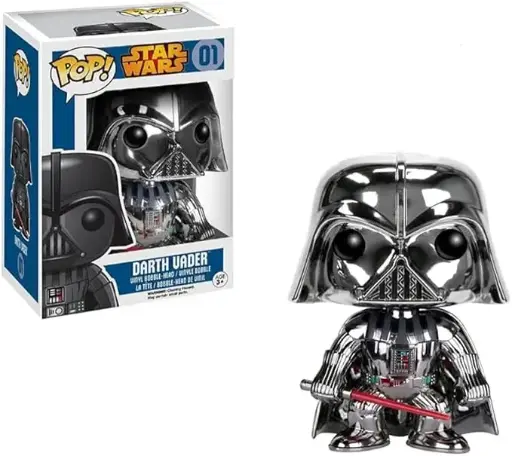  Funko Pop Star Wars Darth Vader Cromado Edición Limitada #01