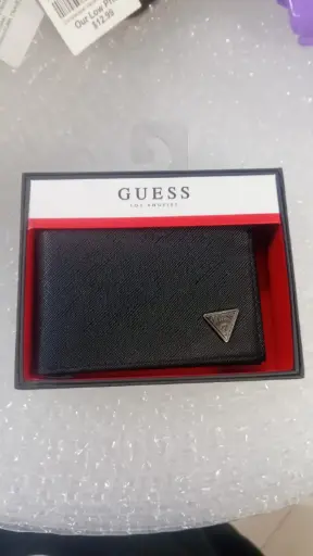 Guess Los Angeles - Cartera Para Hombre Negra