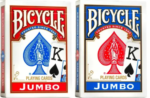 Bicycle Poker Baraja de cartas Tamaño Jumbo