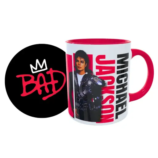 Choko Toys Michael Jackson BAD Taza + Portavaso