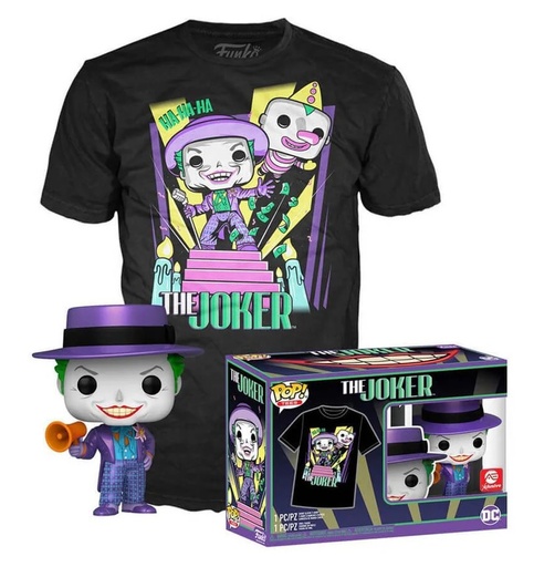 Funko Pop Tees Batman 89 The Joker With Speaker Playera Talla XL